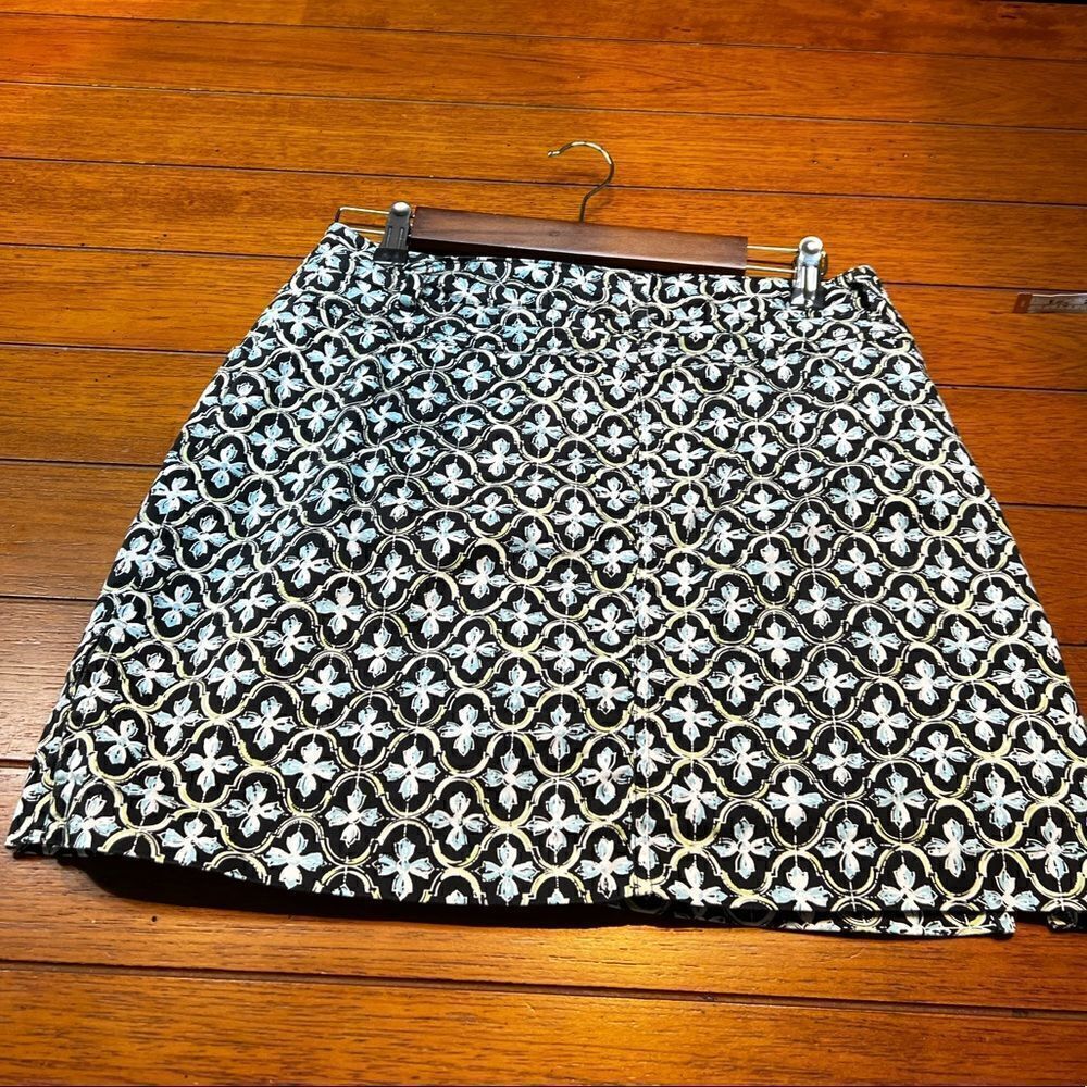 EUC Bamboo Traders Size 4 Blue Print Skort # SK#3